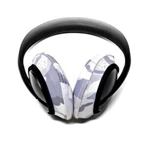 Beat Kicks Headphone Covers - White Camo Print - Protective, Washable, x2 Sizes